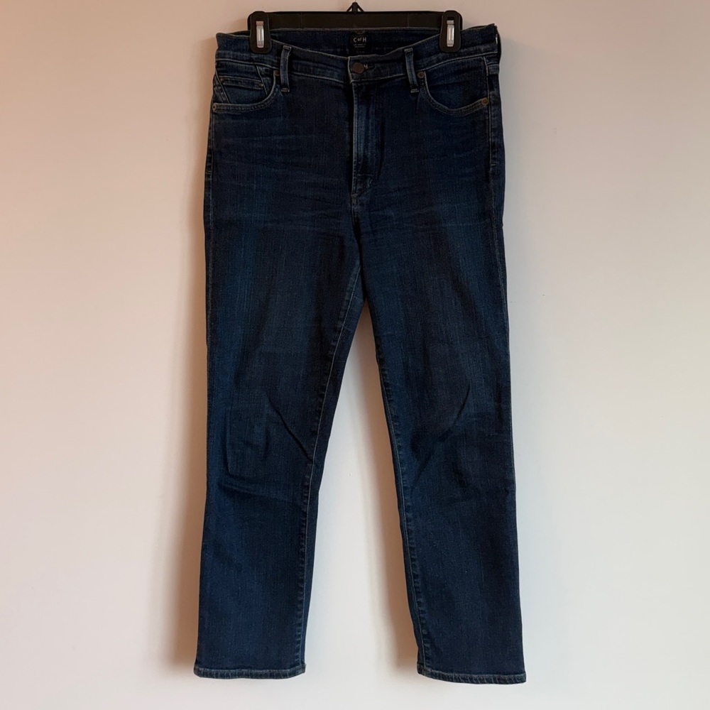 Citizens Of Humanity Dark Blue Straight Leg Women's Jeans